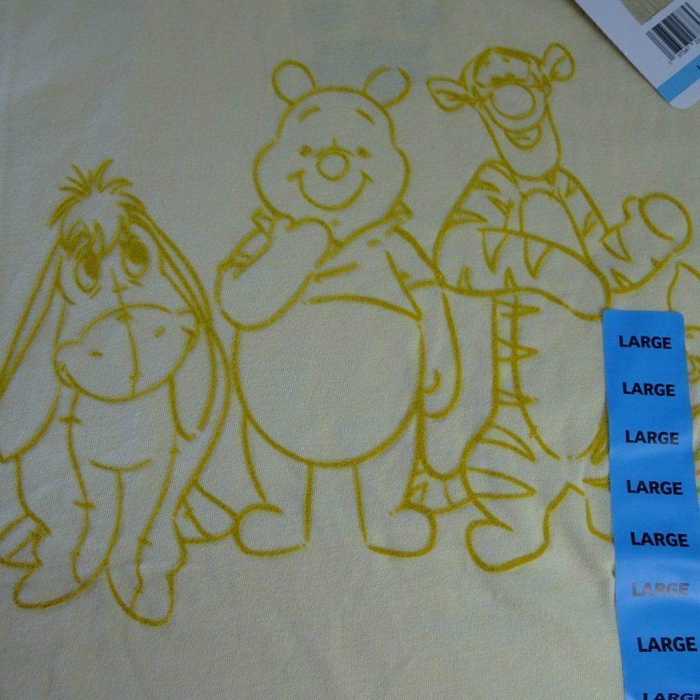 Disney Winnie the Pooh Yellow Shirt Size L - Picture 6 of 10